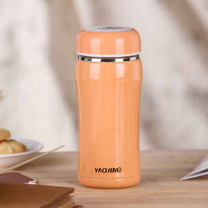 Mug isotherme en céramique sous vide avec coque extérieure en acier inoxydable 304, isolation thermique de 6 à 12 heures, anti-fuite, pour hommes et femmes, tasse cadeau personnalisée - Product Image 1