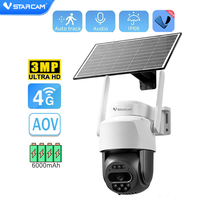 Vstarcam AG622 AI Smart Home Solar Powered PTZ IP Camera with Night Vision Two-Way Audio Cloud Storage