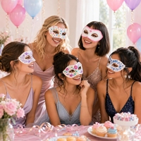 Lot de 120 masques en papier mâché vierges à moitié masqués avec sangle élastique pré-assemblée pour la confection de masques de mascarade pour les fêtes de Mardi Gras