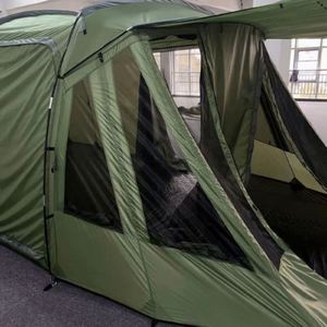Tente de camping multi-personnes 190T imperméable, grande capacité, deux chambres et un salon, camouflage toutes saisons, qualité supérieure, fabrication OEM/ODM - Product Image 3