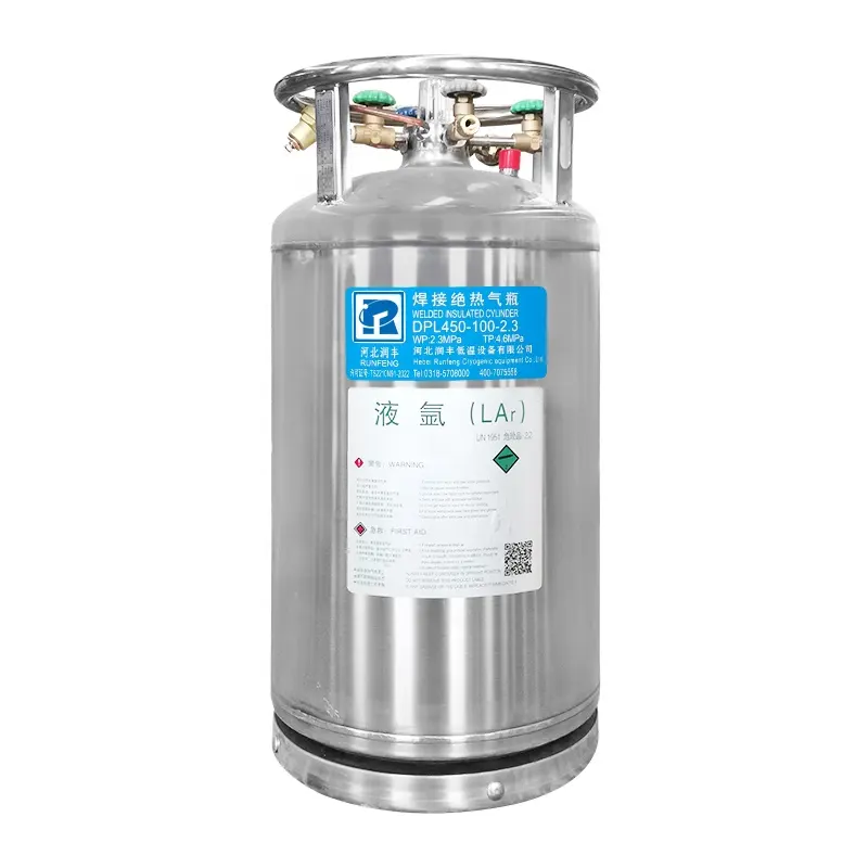 cryogenic oxygen Bottle Stainless Steel liquidl Gas storage container