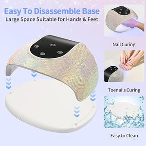 Hot Sale 268W UV <b>Light</b> for Gel Nails With 66 LED Beads, Touch Control Display & Auto Sensor LED Nail Lamp With 3 <b>Timer</b> Modes - Product Image 5