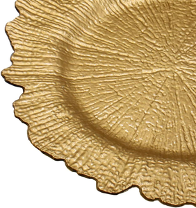 Platos de plástico dorados de 13 pulgadas para decoración de mesa, platos decorativos redondos para bodas, fiestas, Acción de Gracias, Navidad - Product Image 6
