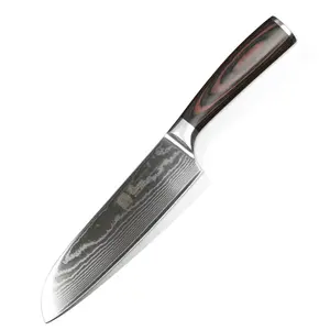 Full tang wood blank 67 layers professional vg10 chefs 8 inch damascuse stainless steel cheap chef knife