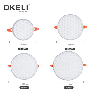 OKELI Super Bright Colour Light Slim Round Aluminum 9w <strong>14w</strong> 24w 36w Recessed Mounted <strong>Led</strong> <strong>Panel</strong> - Product Image 2