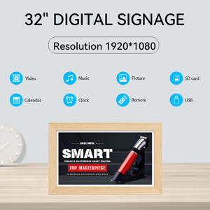 Nouveau <span class=keywords><strong>cadre</strong></span> photo numérique en bois de 15,6 pouces, écran tactile, <span class=keywords><strong>tablette</strong></span> Android, processeur Rockchip Octa Quad Core, POE, NFC, Wi-Fi, RJ45, pour la publicité commerciale - Product Image 2