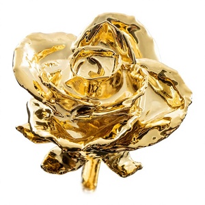 Boîte en velours rouge rose artisanale de luxe avec feuille d'or, écologique, romantique, pour la Saint-Valentin, Noël, le Nouvel An chinois - Product Image 6