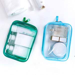 2024 Customize Clear PVC Transparent Travel <b>Makeup</b> <b>Case</b> Soft Handle Fashion Portable Cosmetic <b>Organizer</b> for Bag Zipper - Product Image 3