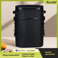 Sac isotherme en cuir personnalisé pour l'extérieur, avec bandoulière portable, sac isotherme imperméable pour le camping, seau à glace pour 30 canettes