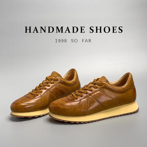 Zapatillas Casuales Antideslizantes con Cordones y Parte Superior de Cuero Genuino y Tela para Hombre, para Uso Diario en la Oficina, con Suela de Goma - Product Image 4