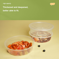 Contenants à salade jetables TeGuan 90 oz en PP de qualité alimentaire avec couvercle, résistants à la chaleur et au froid, compatibles micro-ondes, design moderne pour la vente à emporter