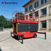 Plateforme élévatrice mobile à ciseaux, machine de levage hydraulique robuste pour les projets d'aménagement paysager et l'entretien des pipelines industriels