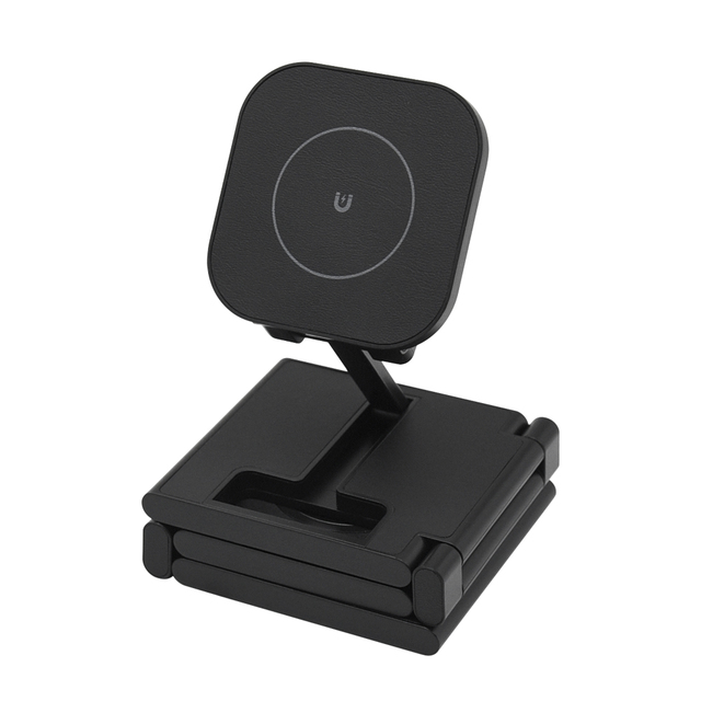 OEM Logo Tech Gift 15W Fast Charging 3 in 1 Magnetic Wireless Charger Station for iphone for Watch for Earbuds