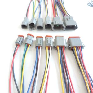 Connettore Deutsch 2 3 4 6 8 connettori impermeabili per auto a 12 Pin maschio femmina connettore automatico filo 15CM 22-16AWG cablaggio - Product Image 5