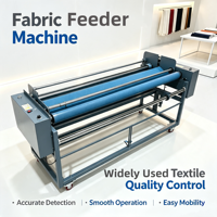 Équipement de convoyeur de tissu, tambour de calandrage à rouleaux de 1,9 m, machine d'alimentation automatique en tissu à rouleaux