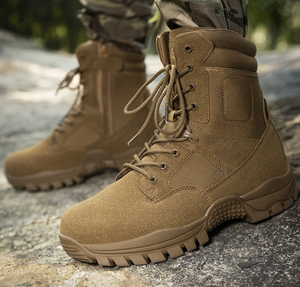 Botas Tácticas Personalizadas para Hombre DF33 AS33-10, Parte Superior de Gamuza Impermeable, Antideslizantes, para Escalada al Aire Libre, con Cremallera, Botas de Desierto - Product Image 5