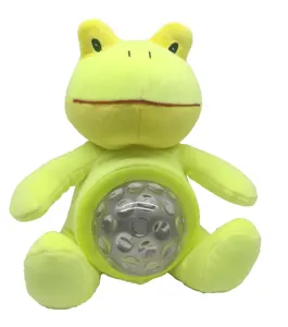 Giocattoli di Peluche per Neonati a Forma di Rana con Luci Notturne Musicali a Batteria per Proiettore e Luce per il Sonno dei Bambini - Product Image 2