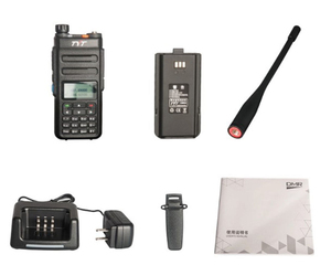 <span class=keywords><strong>Radio</strong></span> FM numérique analogique double bande DMR pour la construction en extérieur, 5W longue portée, double affichage LCD, talkie-walkie TYT MD-760 - Product Image 2