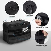 Pochette de rangement tactique MOLLE grande capacité, sac organisateur d'équipement extérieur multi-usage