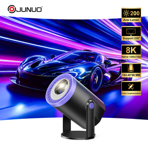 Junuo Android Led proyector Máy chiếu mini xách tay 4K Video Thông Minh rạp hát tại nhà máy chiếu Video ngắn ném 4k Máy chiếu laser - Product Image 1