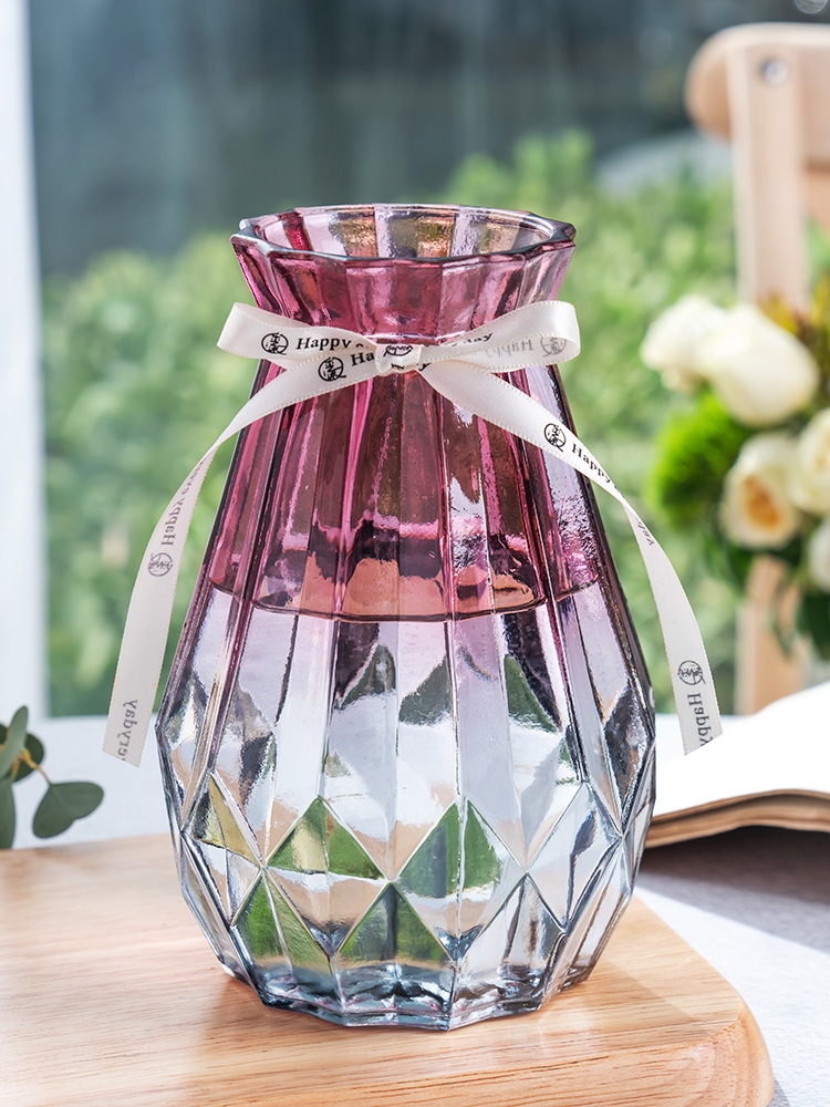 Factory Produced Wholesale Glass Flower Vase for Home Decor