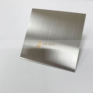 Placa de Acero Inoxidable Plateado Cepillado 201/304 con Recubrimiento PVD Antihuellas LL186 para Decoración de Paredes Interiores y Exteriores, Corte y Soldadura - Product Image 1