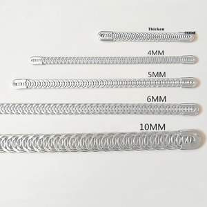 Fabricant de baleines en acier spirales de qualité médicale, baleines métalliques flexibles pour soutien dorsal, <span class=keywords><strong>corset</strong></span> en vrac, longueur personnalisée, baleine en écaille de poisson - Product Image 3