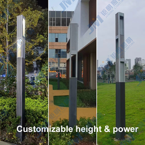 Lampe de jardin géométrique moderne avec support de <span class=keywords><strong>projecteur</strong></span>, lampe de poteau en aluminium sur mesure, fabrication en usine - Product Image 4