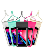 Sac sec universel avec logo personnalisé pour téléphone portable avec lanière Pochette étanche pour téléphone portable natation plongée Sac étanche pour tous les téléphones portables