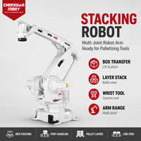 Bras de robot de palettisation multi-articulations à charge élevée, manipulateur à liaisons rigides pour l'empilage de cartons et la manutention des matériaux