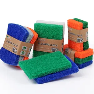 High Quality 2cm Thickness Fiber Kitchen Scour Pad Durable Scourer For Household Commercial Use