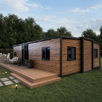 Maisons préfabriquées mobiles de luxe, mini-maisons modulaires extensibles, conteneurs pliables pour expédition, maisons en kit avec 3 chambres à coucher