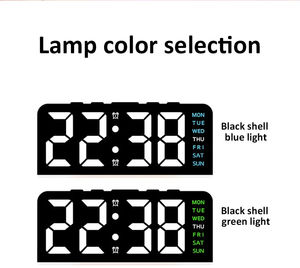 Reloj Despertador Digital LED al por Mayor con Doble Brillo de Tres Niveles, Pantalla de Temperatura, Luz Nocturna, Modo 12H/24H para Dormitorio - Product Image 3