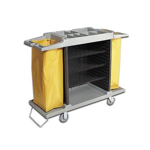 Carrello Classico per Hotel da 48 L con Scomparti Portaoggetti e Ruote per Prodotti per la Pulizia - Product Image 1