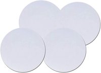 Dessous de verre de tapis de voiture blanc moins cher pour les sous-verres de voiture de sublimation en néoprène vierge