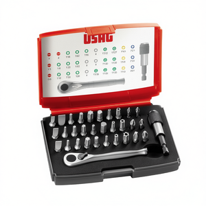 Juego de destornilladores Usag de 32 piezas, kit de puntas Torx Ph Hex con mango de trinquete para reparaciones de precisión - Product Image 2