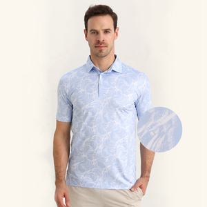 फ़ैक्टरी कस्टम ओम odm couflage कपड़े 4 तरह से पॉलिएस्टर आकस्मिक बुनाई 3 डी मुद्रित स्टैंड कॉलर पोलो शर्ट - Product Image 1