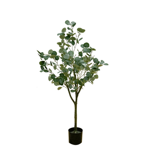 Simulazione eucalipto albero succulento vaso per interni bionico verde pianta decorazione per soggiorno pianta artificiale-149 - Product Image 1