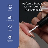 HYTOOS 2.2mm R Cut Long Flûte Mini Barrel Nail Drill Bits Blanc Composite Céramique Pro E-file Bit pour Cuticule Clean Gel Removal