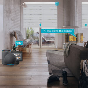 Persiana Enrollable Motorizada Eléctrica para Ventana Zebra, Cortina Inteligente para Decoración del Hogar - Product Image 4