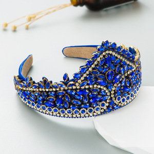 HOVANCI 2020 หรูหราอุปกรณ์เสริมผมRhinestoneคริสตัลCrown Headband Rainbow Diamond Crownสำหรับผู้หญิง - Product Image 6