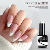 CX Beauty French White Gel Polish 15ml Gel Vente en gros Chaussette facilement détachée