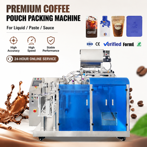 Máquina Empacadora Automática Multifuncional para Bolsas Preformadas, Máquina Empacadora Doypack para Café, Líquidos y Jugos - Product Image 1