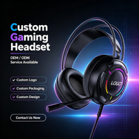 Casque de jeu dynamique filaire en métal OEM ODM avec micro USB Type-C à faible latence pour PC et mobile
