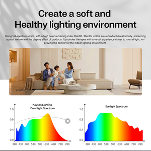 <span class=keywords><strong>Kaysen</strong></span> Lighting – Spot encastré LED commercial pour hôtel, découpe 75 mm, 12W, 4000K, AC, aluminium, anti-éblouissement, IP44, automatique - Product Image 4