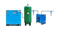 Compresseur d'air industriel portable DUNCHENG 10HP 8bar/10bar 380v 500 litres/60 gallons capacité Configuration stationnaire noyau de pompe