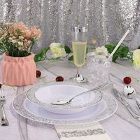 Bols à dîner réutilisables en plastique jetable robuste de qualité supérieure de 12oz pour les fêtes ou les mariages