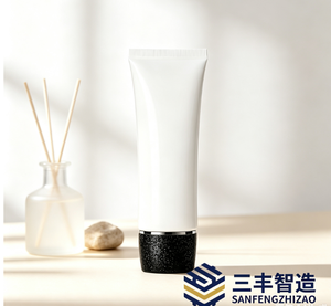 Tube cosmétique en plastique blanc avec bouchon à vis pour produits de beauté, crème BB, tube de crème solaire - Product Image 2
