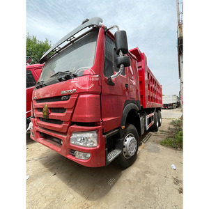 รถบรรทุกหนัก HOWO TX 375 แรงม้า 8x4 ยูโร 2 ดีเซล พวงมาลัยขวา กล้องมองหลัง 30 ตัน Sinotruk 375 371 400 เครื่องยนต์ Weichai มือสอง - Product Image 1