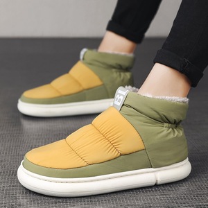 Bottes de neige unisexes, bottines à bout rond, tige synthétique, doublure en fourrure, semelle extérieure en caoutchouc, chaudes, antidérapantes, semelle intermédiaire en EVA - Product Image 3